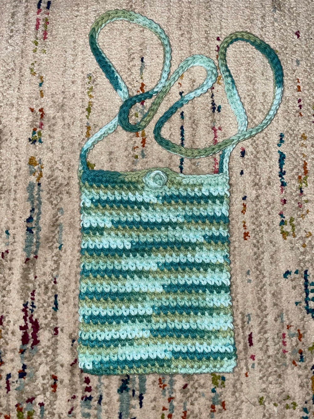 Crochet crossbody bag